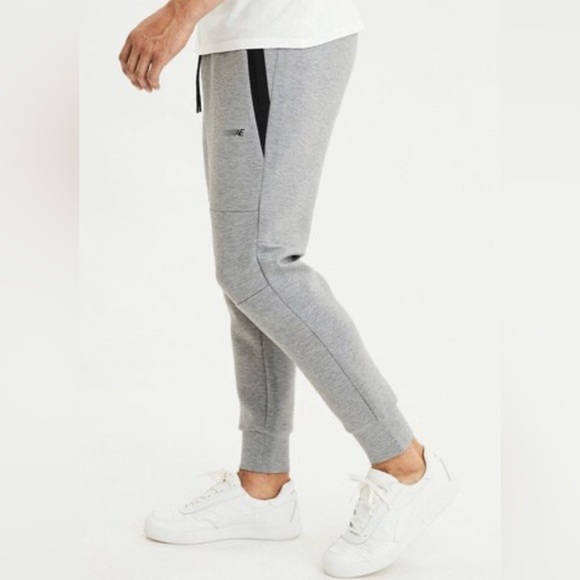 American Eagle Heather Gray Zipper Jogger Size Medium - Picture 3 of 12